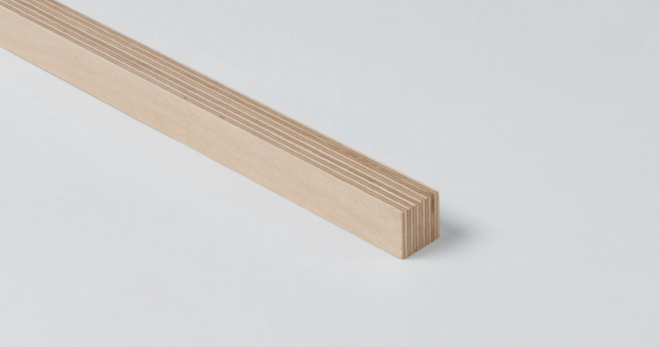 Plexwood® Profile modern design solid structural veneer lumber edges for furniture, walls and floors